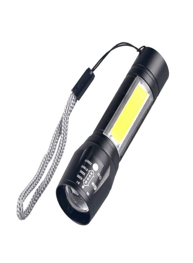 MZ Mini Rechargeable Pocket Light Zoom COB USB Charging Led Waterproof Torch - Image 2