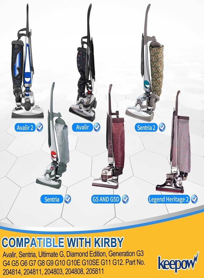 KEEPOW Vacuum Bags for Kirby Sentria, F Style Vacuum Cleaner Bags for Kirby Avalir 2, Ultimate G, Diamond Edition, G Series, Replace Part 204814, 204811, 204803, 204808, 205811 (4+2 Pack) - Image 2