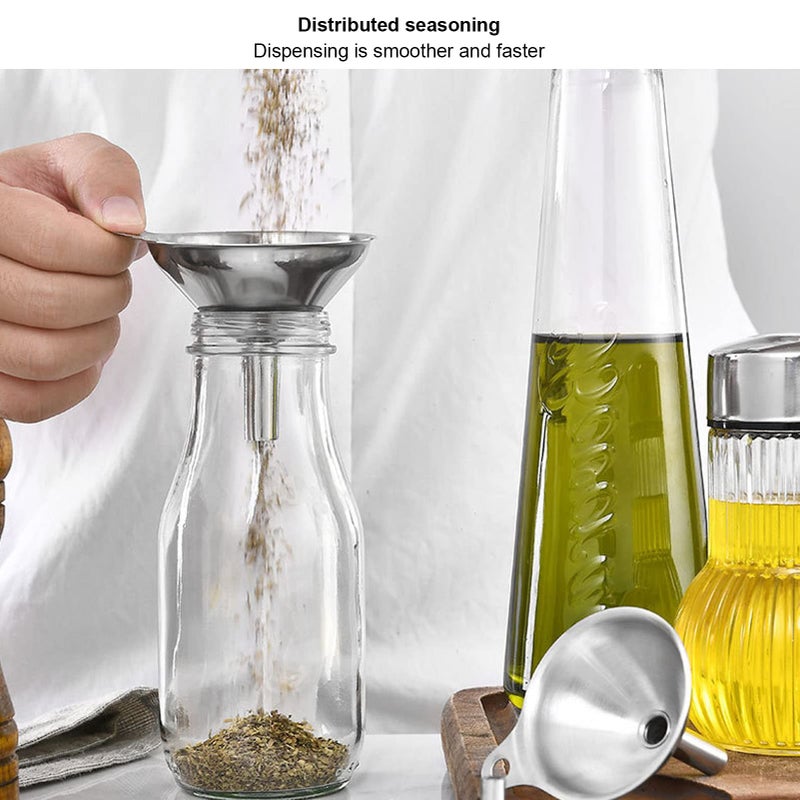 3Pcs Stainless Steel Funnel Set with Ventilation Design for Canning and Bottle Filling - Image 4