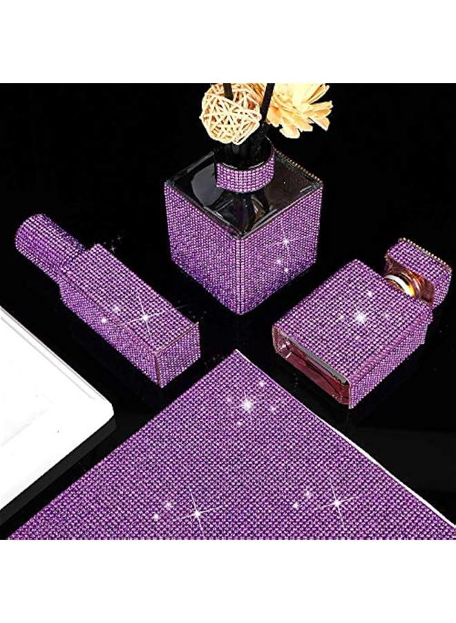 اوتوس 12000 قطعة من ملصقات احجار الراين اللامعة ذاتية اللصق لتزيين السيارة ذاتية اللصق لتزيين السيارة، 9.4 × 7.9 انش (بنفسجي) - Image 5