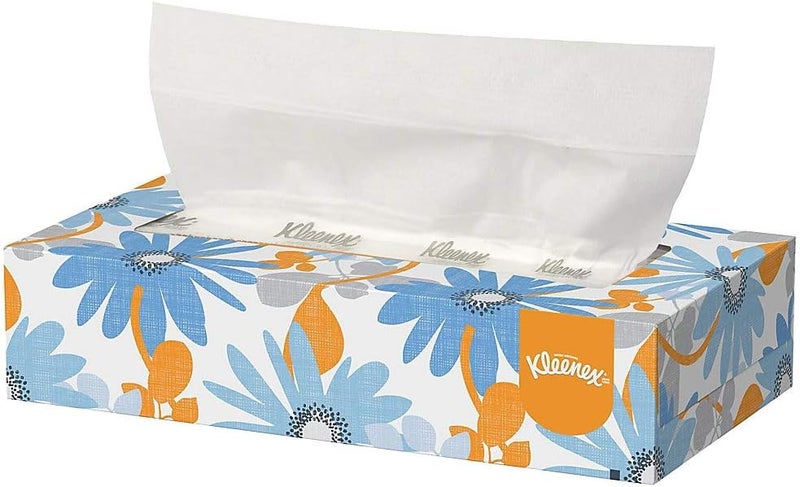 Kimberly-Clark Kleenex Facial Tissue in Pop-Up Box - 125 Unscented Tissues, White - Image 1