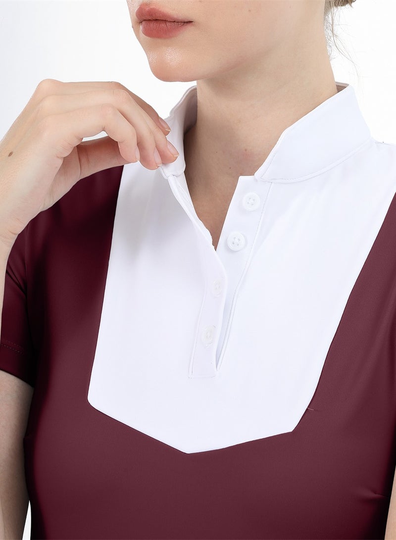 general Women Short Sleeve Equestrian T-shirts Summer Breathable Riding Horse Tops with M Pattern Equestrian Clothes - Image 3
