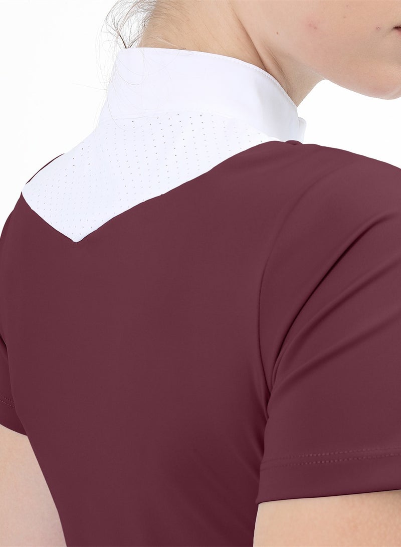 general Women Short Sleeve Equestrian T-shirts Summer Breathable Riding Horse Tops with M Pattern Equestrian Clothes - Image 4