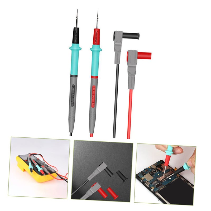 High Voltage Resistant Test Leads Multimeter Probes Silicone Insulated Non Slip Pin Wire - Image 3