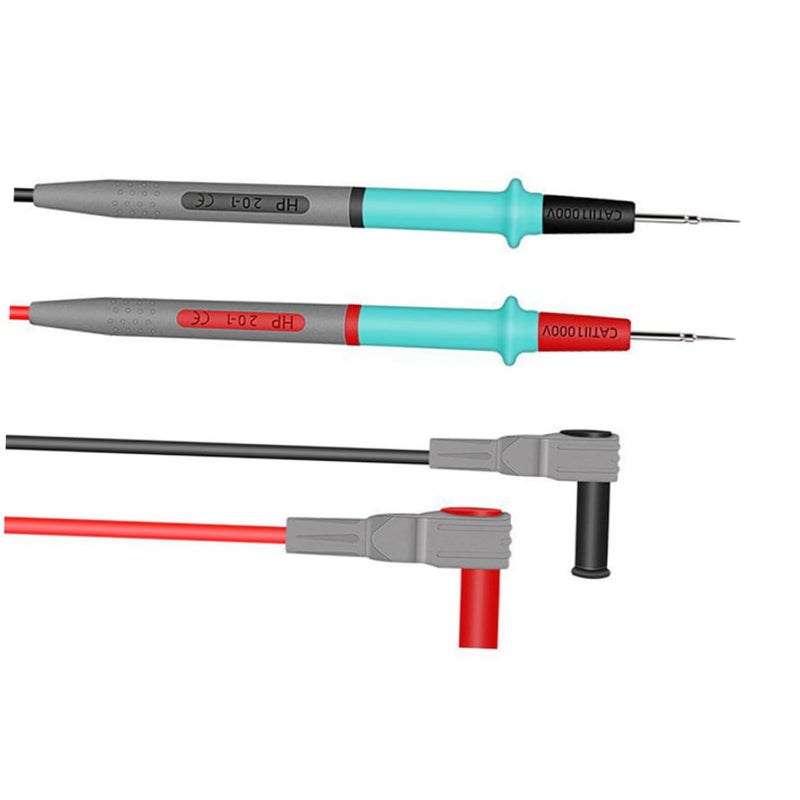 High Voltage Resistant Test Leads Multimeter Probes Silicone Insulated Non Slip Pin Wire - Image 1