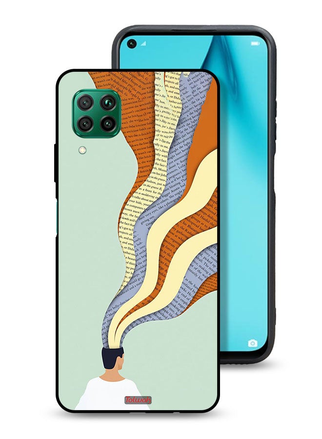 Tolwak Huawei P40 lite 4G Protective Case Cover Data In Mind Art - Image 1