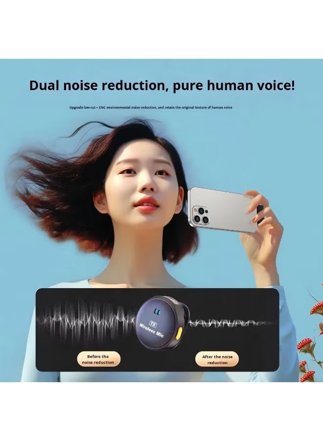 ELTRAZONE Magnetic Wireless Lavalier Microphone with Charging Case, Dual Clip-On Mini Mics for iPhone & Android - Image 3