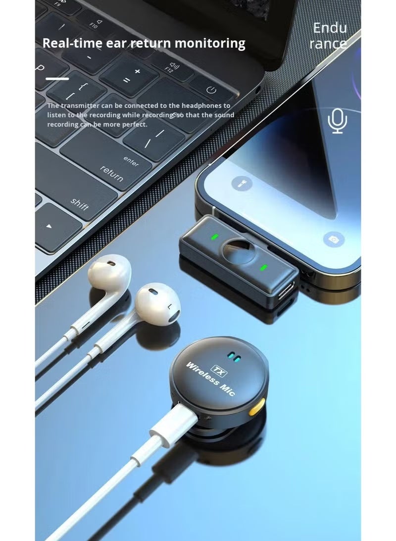 ELTRAZONE Magnetic Wireless Lavalier Microphone with Charging Case, Dual Clip-On Mini Mics for iPhone & Android - Image 4