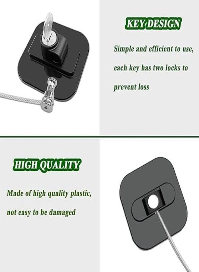 SHOPLUV Safety Door Locks with Key for Cupboard, Cabinets, Fridge & Freezers, Child Security Locks, Childproof Your House, with Adhesive, Residue-Free, Multi, 1 Count - Image 3