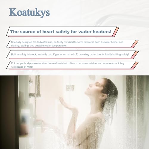 Koatukys 2334784505 Water Heater Natural Gas Pilot Assembly Fit for Bradford White 2334784505 4154784505 2334784502A 2334784503 Water Heater Thermocouple - Image 3