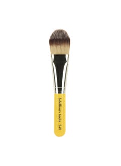Bdellium Tools Professional Makeup Brush - 948 Foundation - Short Wooden Handle for Convenient Travel, For Applying Foundation (Yellow, 1pc)