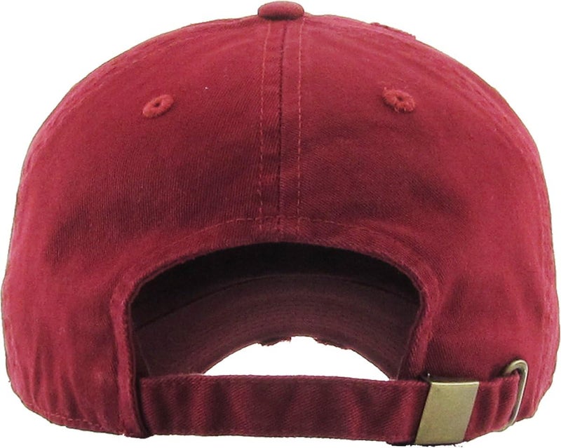 KBETHOS Vintage Washed Distressed Cotton Dad Hat Baseball Cap Adjustable Polo Trucker Unisex Style Headwear - Image 3
