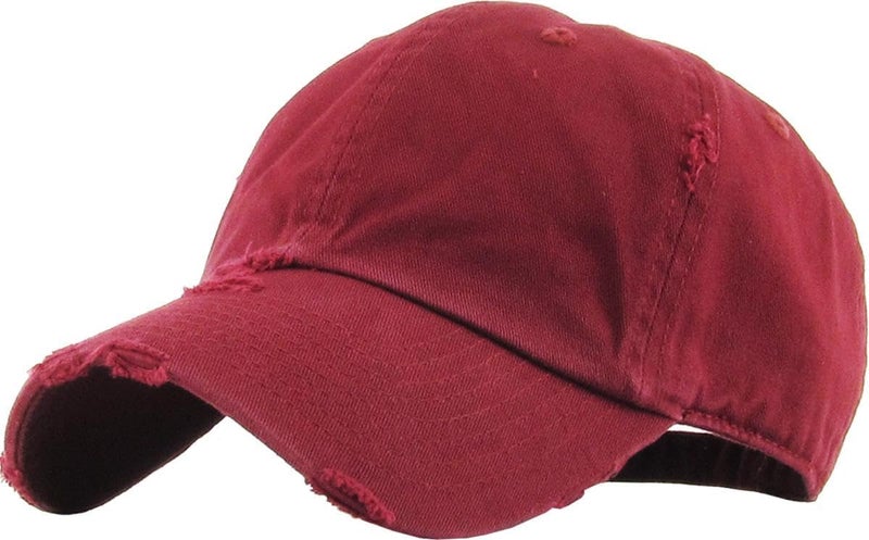 KBETHOS Vintage Washed Distressed Cotton Dad Hat Baseball Cap Adjustable Polo Trucker Unisex Style Headwear - Image 1