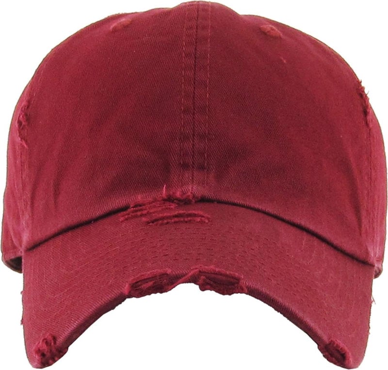 KBETHOS Vintage Washed Distressed Cotton Dad Hat Baseball Cap Adjustable Polo Trucker Unisex Style Headwear - Image 2