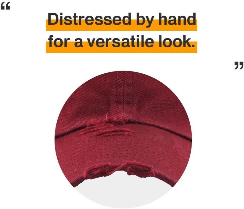 KBETHOS Vintage Washed Distressed Cotton Dad Hat Baseball Cap Adjustable Polo Trucker Unisex Style Headwear - Image 5