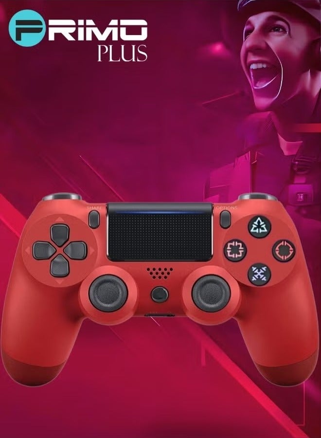 بريمو بلس وحدة تحكم لاسلكية , ذراع تحكم لاسلكي لجهاز الألعاب P4 أحمر - Image 2