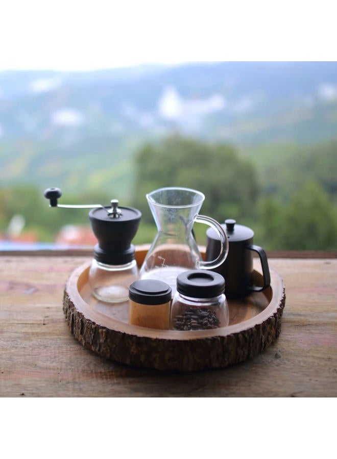 Mixpresso Coffee Bean Grinder - Japanese Style Hand Coffee Grinder Set - Coffee - Image 4