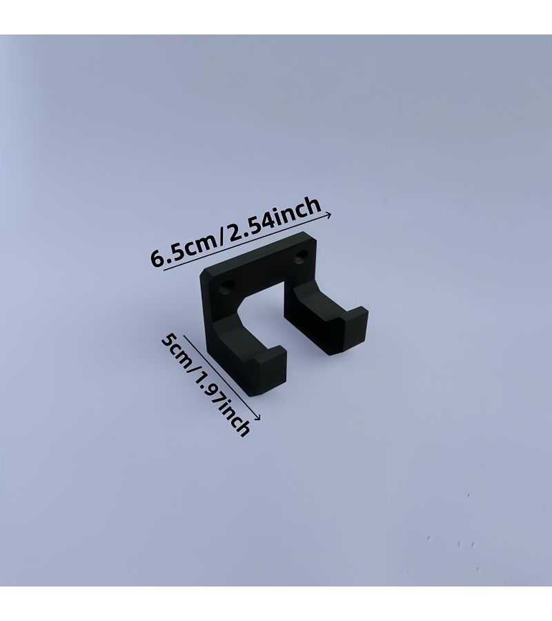 حامل منظم أدوات المطرقة المثبت على الحائط أسود قطعتان سهل التركيب موفر للمساحة رف عمودي للجراج ورشة العمل طاولة العمل مقاوم للصدأ بلاستيك - Image 3