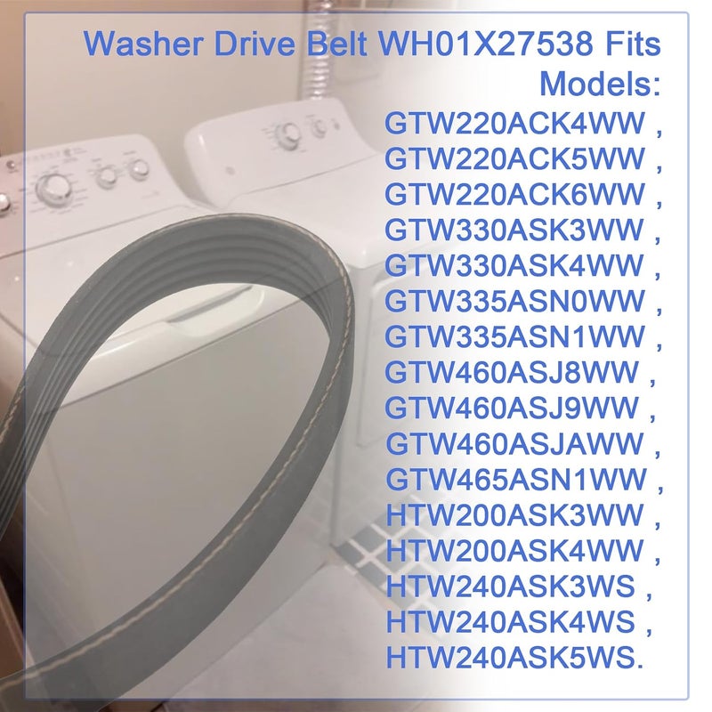 Delixike WH01X27538 Compatible with GE Washer Drive Belt wh01x27538 Replacement - Image 5
