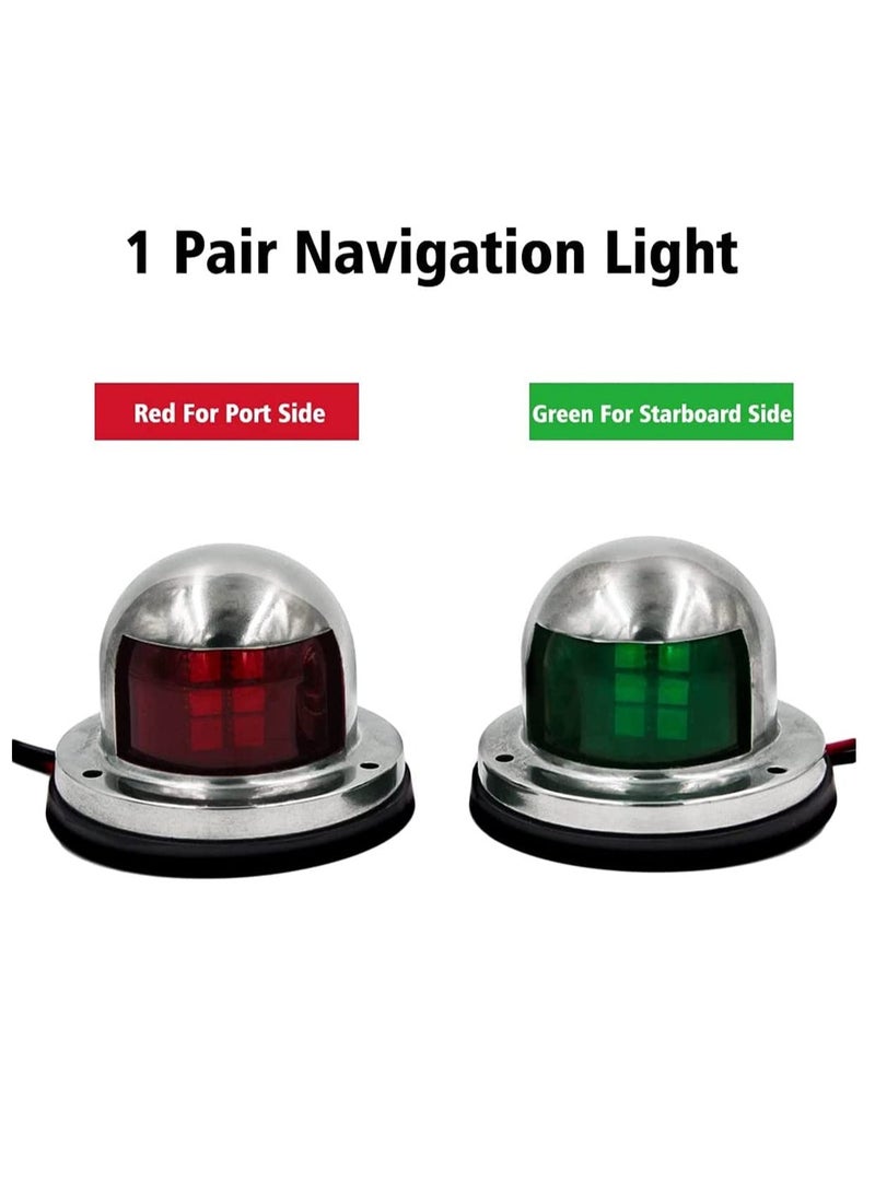 Zikra Navigation Lights Deck Mount New Marine Sailing Lights for Bow Side Port Starboard Pontoons Chandlery Boat Yacht Skeeter DC 12V Easy to Install Good Lighting - Image 5