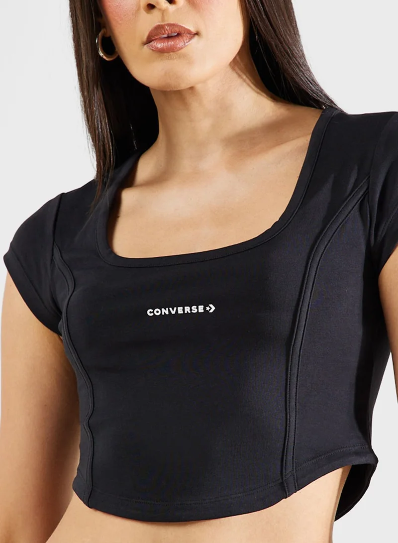 CONVERSE Wordmark Corset T-Shirt