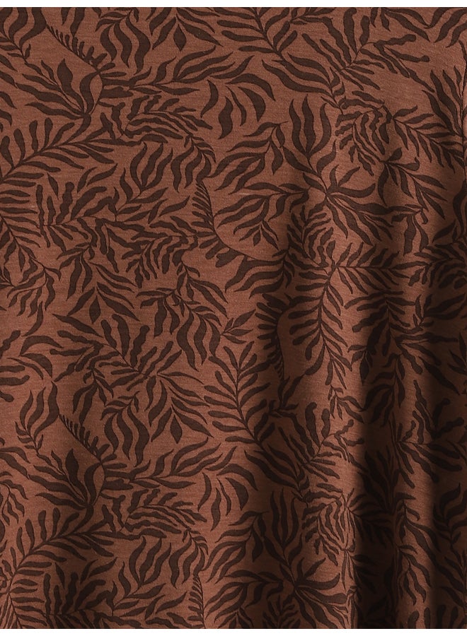 LC WAIKIKI Crew Neck Patterned Long Sleeve Women's T-Shirt - Image 3