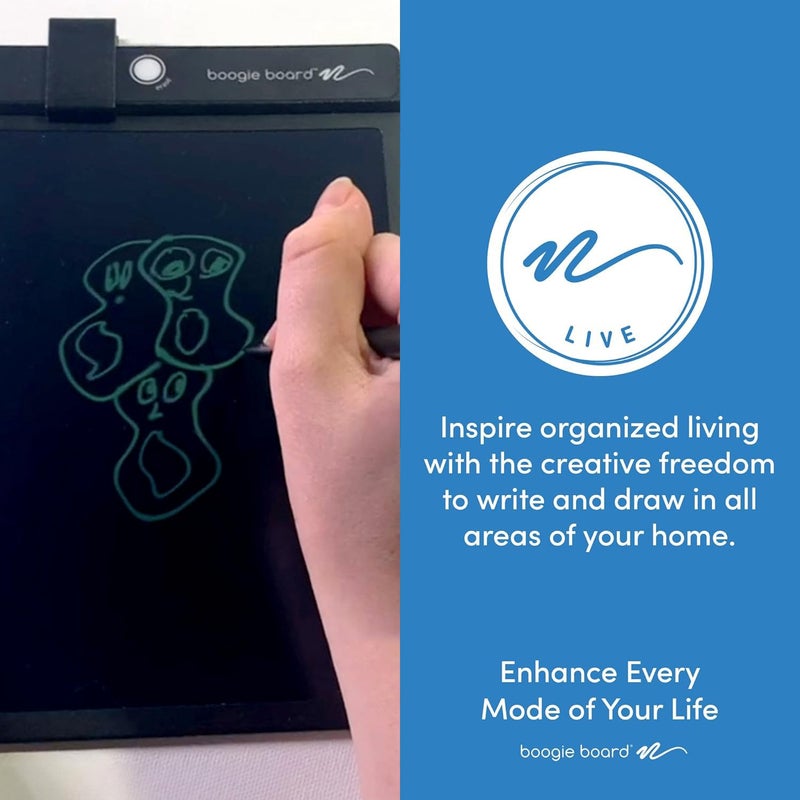 Boogie Board Basics Reusable Writing Pad - Digital Drawing Tablet, LCD Writing Pad with Instant Erase, Includes Stylus Pen - Image 3