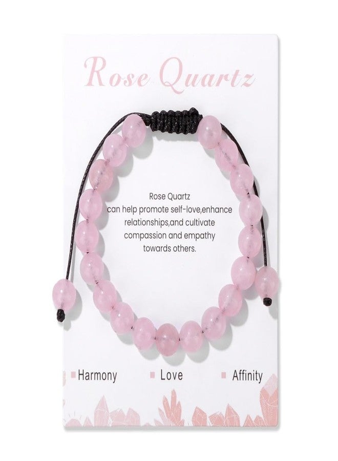 أساور بينغيونغ تشانغ الكريستالية الملهمة للنساء والرجال لتخفيف التوتر والقلق، مصنوعة من أحجار شبه كريمة، قابلة للتعديل، مزينة بحبل وخرز، مجوهرات يوغا، هدايا أعياد ميلاد - كوارتز