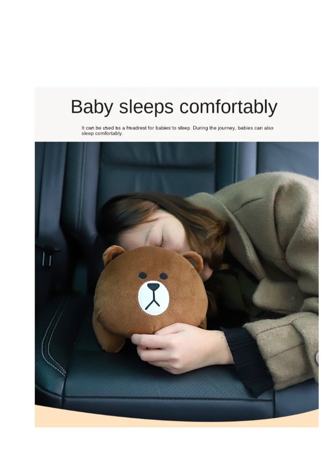 Generic - Cartoon Car Tissue Holder Hanging Plush Car Decoration Bear Shape Smooth Out Paper Is Suitable for Most Paper Towels on The Market Seat Back Draw Tissue Box - Image 1