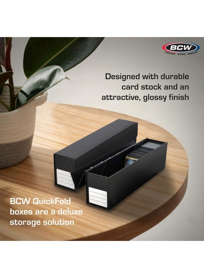 BCW QuickFold Card Storage Box for Sleeved Cards - 3 Pack - Not for Toploaders - Magnetic Closure - Holds 500-1200 Sleeved or Unsleeved Cards - MTG Card Storage - Image 4