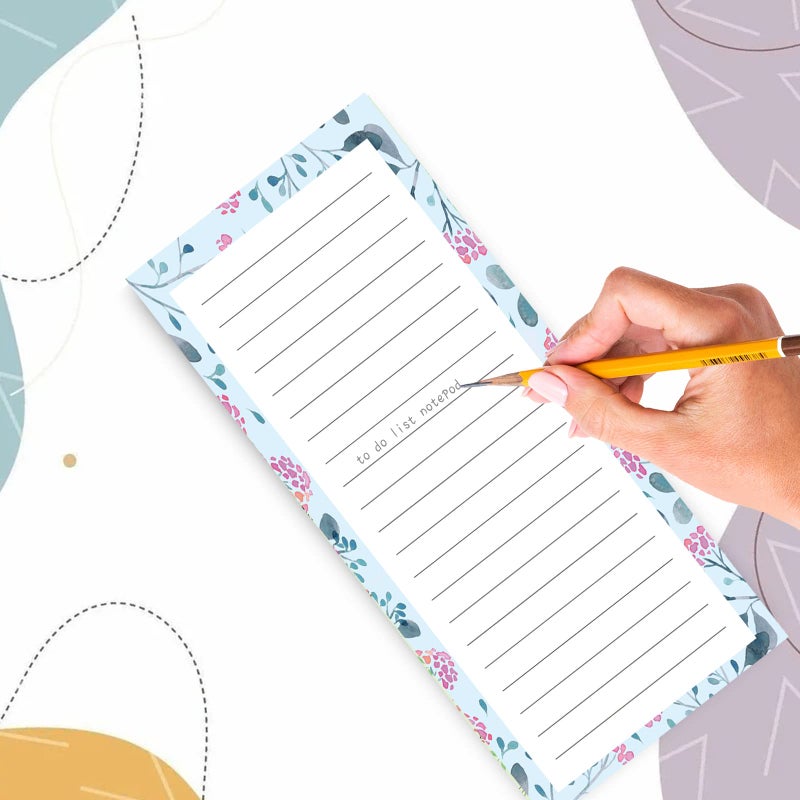 Joyberg Magnetic Notepads for Refrigerator - Flower Design, 50 Sheets Per Pad, 4 Pack Memo Pads for Grocery Lists and To-Dos - Image 3