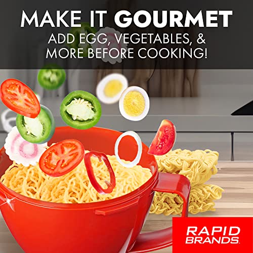 Rapid Brands Rapid Soup Mug | Microwaveable Soup & Noodle Cooker | Enjoy Hot Soups Anytime | Ideal for Dorm, Small Kitchen, or Office | Dishwasher-Safe, Microwaveable, & BPA-Free - Image 4