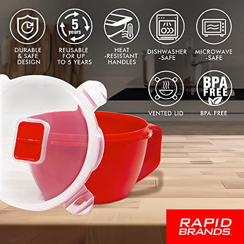 Rapid Brands Rapid Soup Mug | Microwaveable Soup & Noodle Cooker | Enjoy Hot Soups Anytime | Ideal for Dorm, Small Kitchen, or Office | Dishwasher-Safe, Microwaveable, & BPA-Free - Image 5