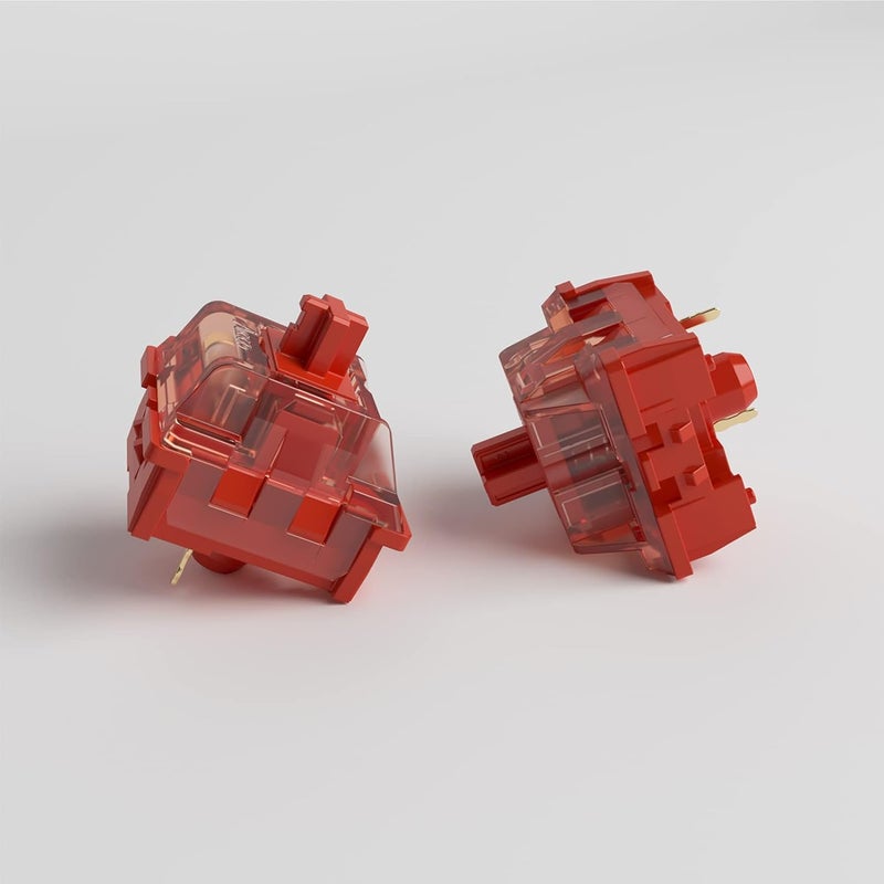 AKKO CS Radiant Red Key Switches for Mechanical Keyboard, 3 Pin 53gf Linear Switch Compatible for Gaming Keyboard (45 pcs) - Image 3