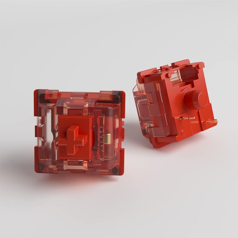 AKKO CS Radiant Red Key Switches for Mechanical Keyboard, 3 Pin 53gf Linear Switch Compatible for Gaming Keyboard (45 pcs) - Image 4