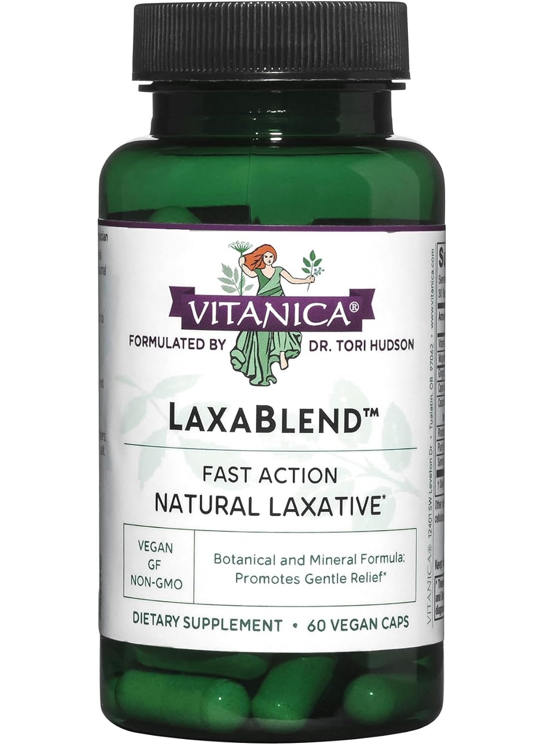 Vitanica Vitanica LaxaBlend, Natural Laxative, Vegan, 60 Capsules 