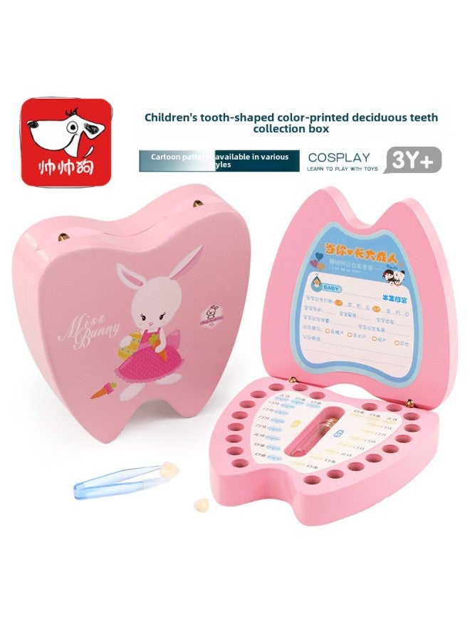 Children's Deciduous Teeth Box Teeth Collection Box Storage Box Baby's Replacement Deciduous Teeth Commemorative Box-Color:Blue Zodiac Mouse  - Image 2