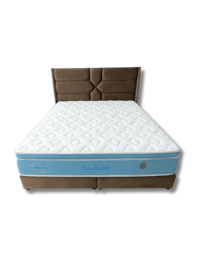 Bless Night Majesty BT 32CM 5-Zone Pocket Spring Mattress – Latex & Gel Memory Foam, Orthopedic Support, Motion Isolation Luxury Bed Mattress - Image 2