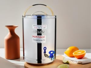 Mintage Alpine Tea Container 2.5 Liters Stainless Steel Insulated | Leakproof Durable | Heat Retention Lightweight | Beverage Preservation | Teapot Dispenser Jar | Canteen Chai Kettle - Image 2