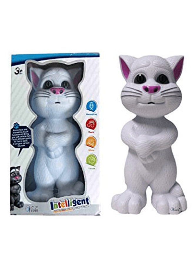 SAMBA Talking Tom Cat with Recording, Music, Story and Touch Functionality, Gray - Image 1