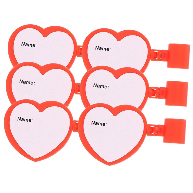 White Stethoscope Name Tags 6 Pack Clip On ID Tags For Easy Tube Identification - Image 2