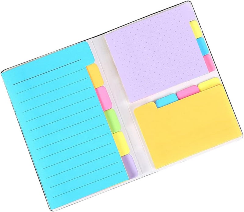 DOITOOL Colorful Fun Notes Pad Sticker Cute Notes Stationery Self Removable Tabs Transparent Sticky - Image 1