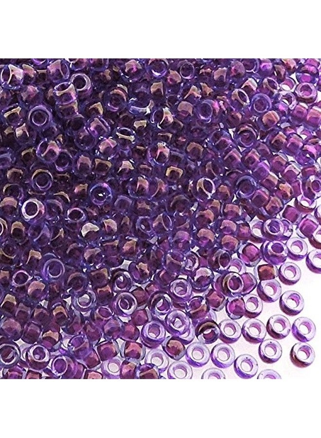 Miyuki Round Rocaille Seed Beads Size 15 0 8.2Gm Tube Fuschia Lined Aqua Luster 15352 - Image 5