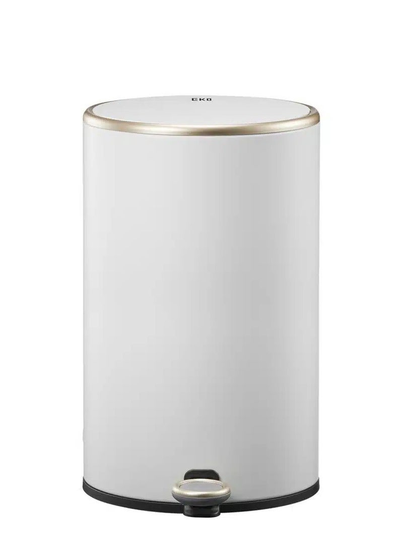 EKO COSMO SERIES | Brushed Matte Finish | Soft-Closing | Fingerprint-Resistant | Round Deluxe Pedal Trash & Garbage Bin | Compact Design Versatile For Tight Spaces | Multiple Sizes | 9 Liters  - Image 1