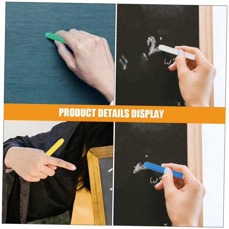 12 Washable Sidewalk Chalks Bright Colors Portable For Outdoor Drawing Classroom Blackboard - Image 5