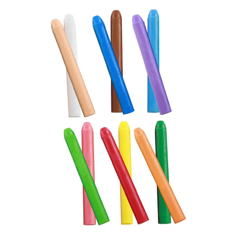 12 Washable Sidewalk Chalks Bright Colors Portable For Outdoor Drawing Classroom Blackboard - Image 2