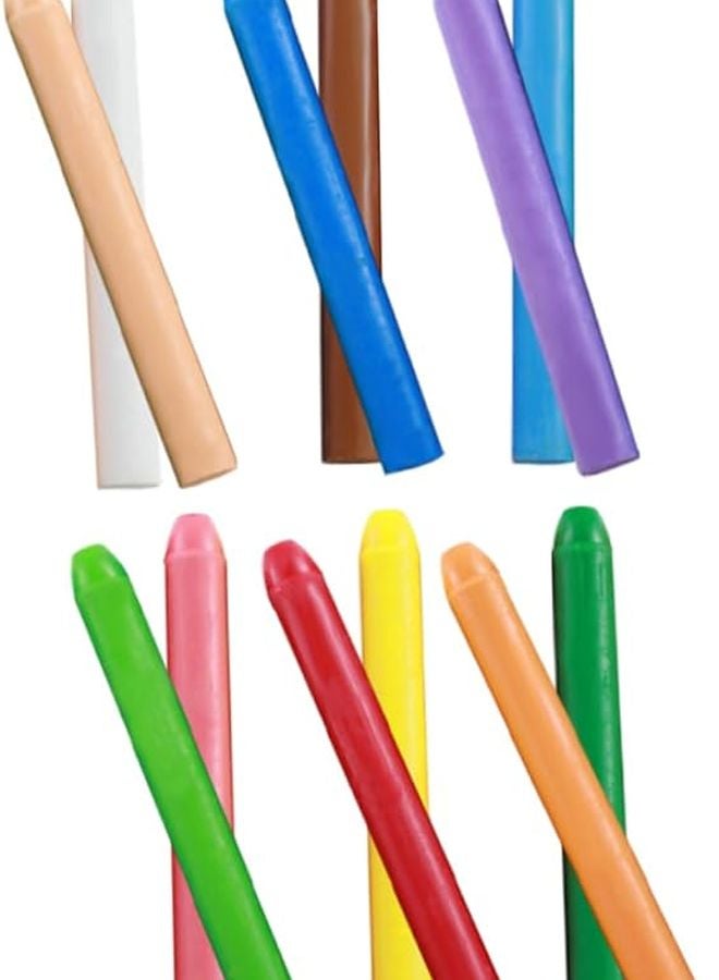 12 Washable Sidewalk Chalks Bright Colors Portable For Outdoor Drawing Classroom Blackboard - Image 1