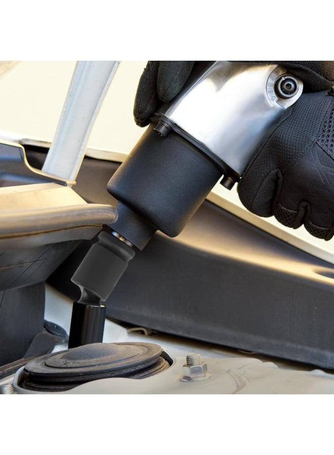 OSHIMA 3PCS Impact Socket Set, Impact Universal Joint Swivel Socket Set Swivel Drive Adapter Set, Durable Chrome-Molybdenum Steel U-Joint Sockets for Electric Wrench Ratchet Wrench 3/8inch 1/2inch 1/4inch - Image 2