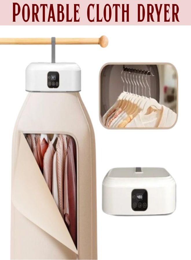 JAJEEK Portable Clothes Dryer with Remote Control – Electric Garment Drying Machine, Wardrobe Style Folding Dryer, Fast Drying & Dehumidifier, Energy Saving Laundry Dryer for Clothes, Towels & Baby Clothes - Image 1