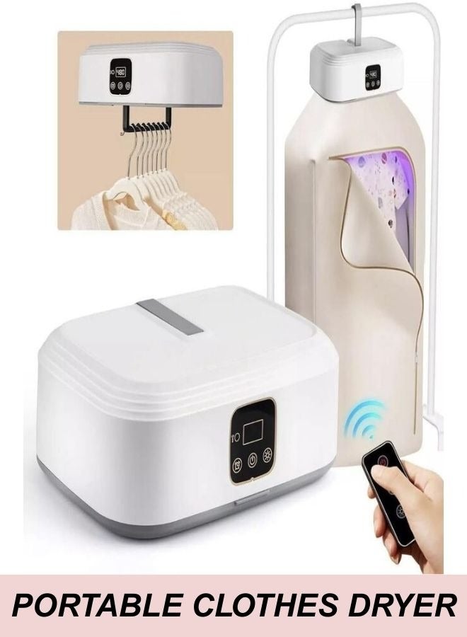 JAJEEK Portable Clothes Dryer with Remote Control – Electric Garment Drying Machine, Wardrobe Style Folding Dryer, Fast Drying & Dehumidifier, Energy Saving Laundry Dryer for Clothes, Towels & Baby Clothes - Image 2